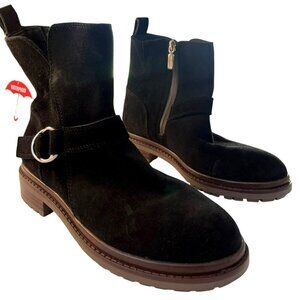 Blondo Black Suede Waterproof Size 9 Ankle Boots NWT